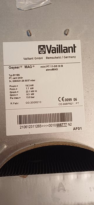 Esquentador Vaillant