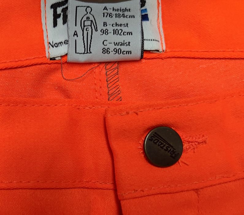 50 Fristads Hi-Vis spodnie robocze odblaskowe tory BHP