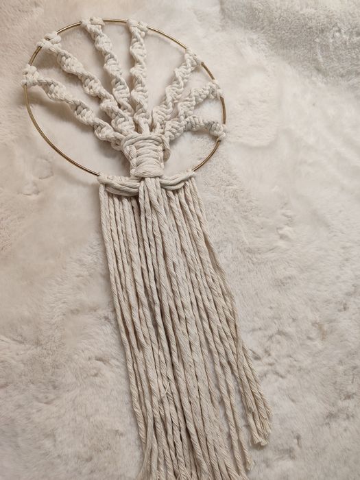 Painel decorativo macramé