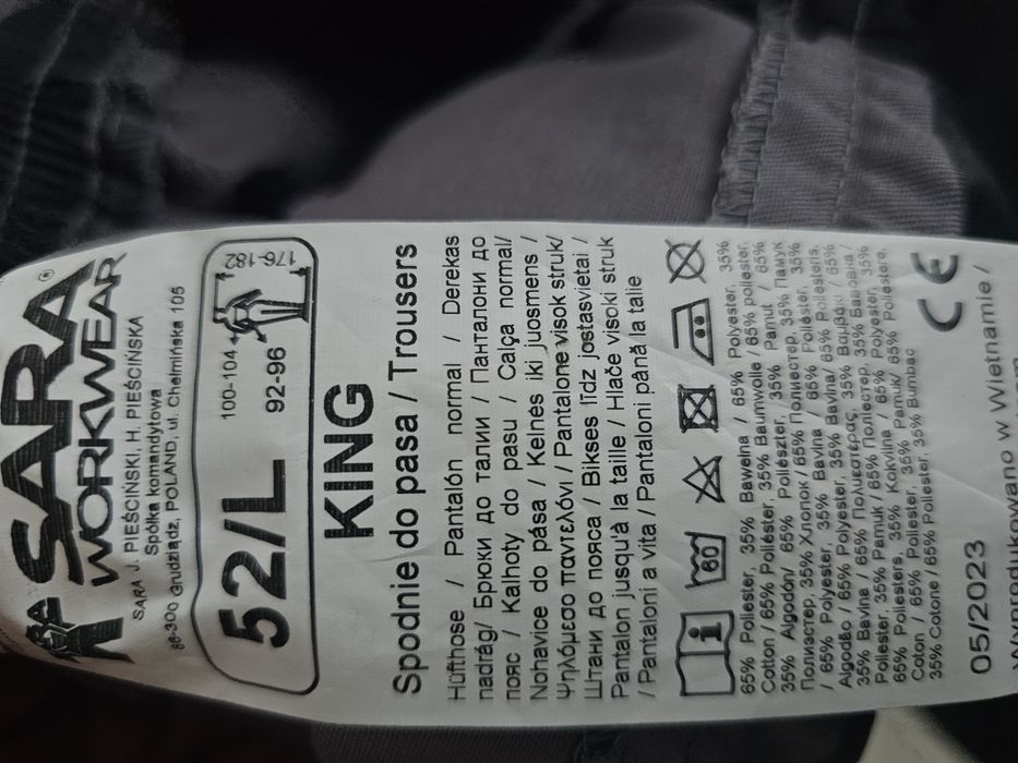 Spodnie Nowe  Robocze