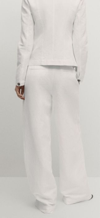 Бесподобные брюки из льна и хлопка Massimo dutti 36