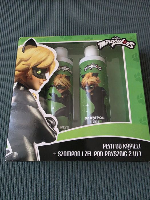 Miraculous Płyn do kąpieli+szampon i żel pod prysznic zapach gumy balonowej, biedronka i czarny kot