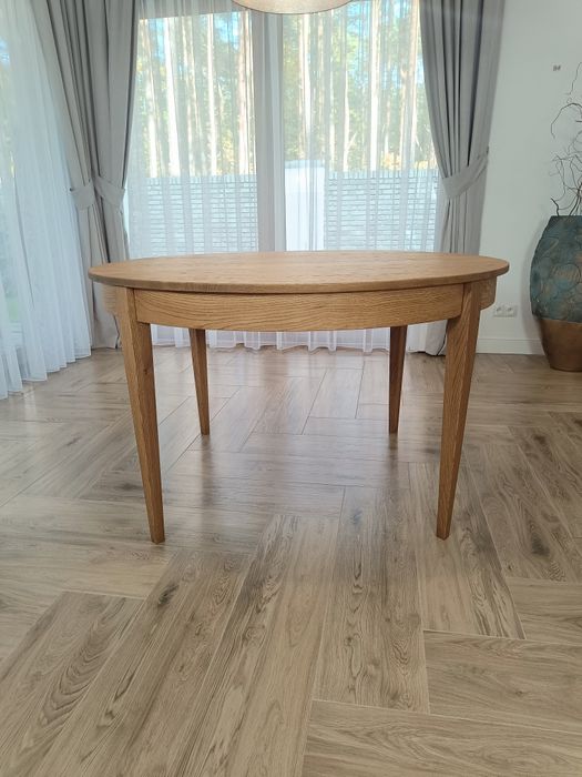 WYPRZEDAŻ Okrągły stół dębowy lity dąb średnica 130 cm