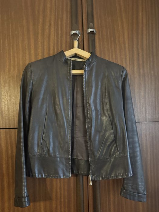 Вінтажна шкіряна куртка tommy hilfiger