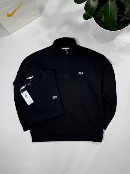 Кофта Lacoste 1/3 замок Зіп-худі Лакоста 1/3 пів замок Чоловіча