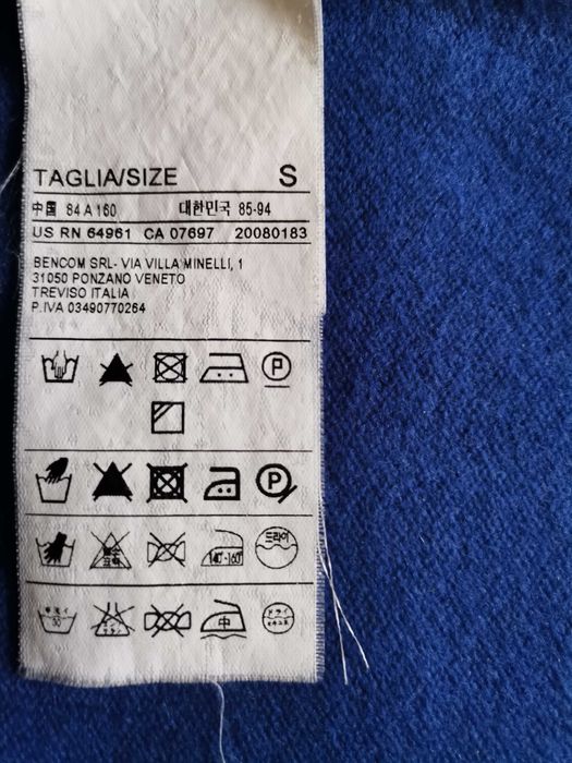 benetton sukienka wełniana granatowa rozmiar s