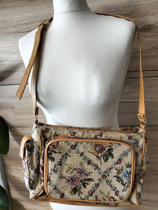 Torebka gobelinowa : 33 x 20 x 7cm