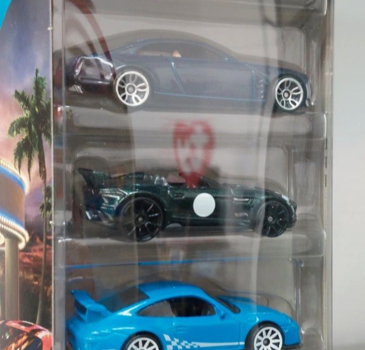 Hot wheels pack 5 miniaturas