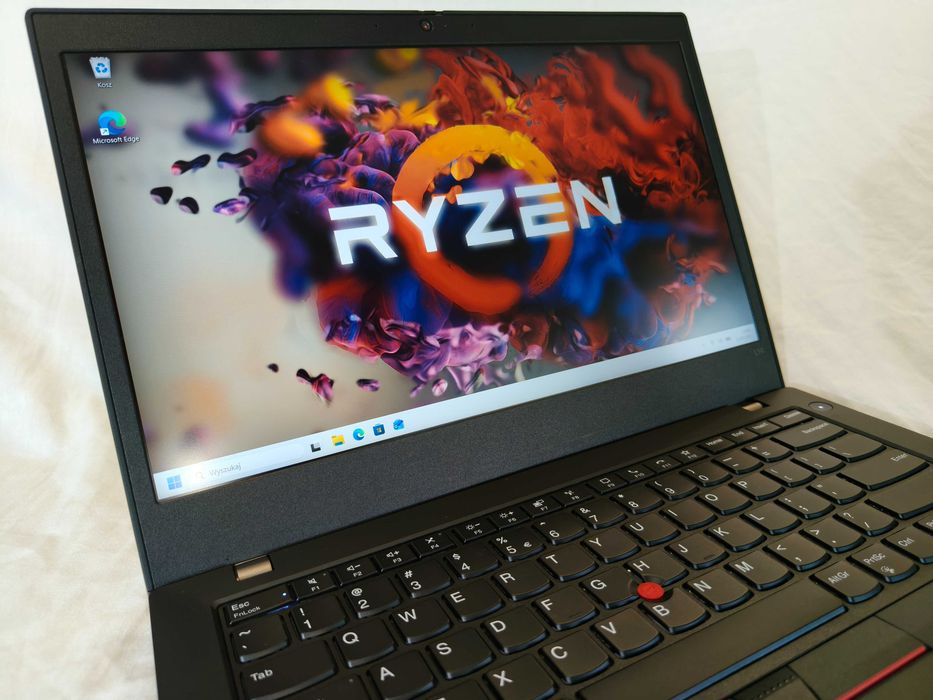 Mocny mobilny sprzęt dla wymagających ! Lenovo L14 Gen1 Ryzen 5 Pro 12wątków x4,0GHz 16GB 256GB NVMe FullHD 14" W11 Pro mocna bateria grafika USB-C