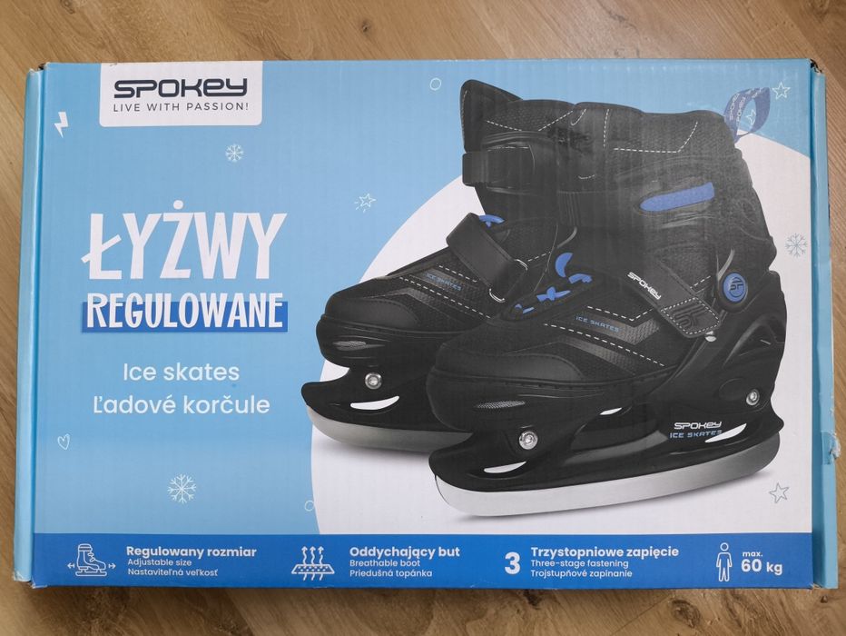 Łyżwy regulowane Spojrzy 35-38 stan bdb