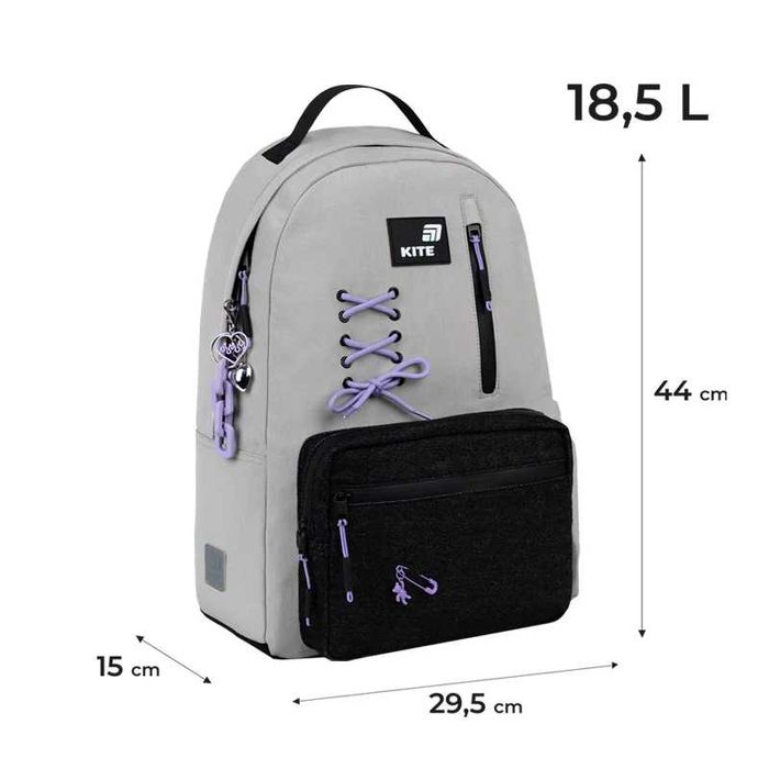 Рюкзак Kite Education teens 949L Romantic Black Cares