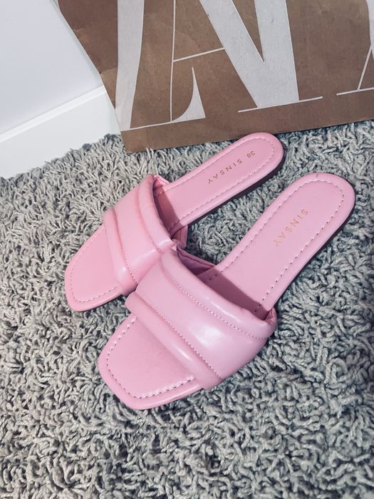 Rozowe klapki sinsay rozm 38