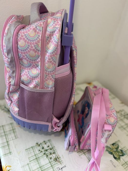 Kit mochila escolar menina Mermaid NOTE