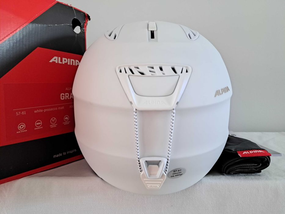 Kask narciarski Alpina Grand All Mountain White Prosecco L 57-61cm