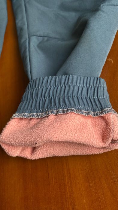 Штани демі/зима 122-128 сірі на дівчинку