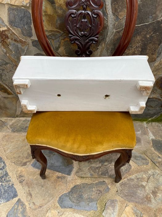 Vaso Floreira Viúva de Lamego Carimbado 53 cm