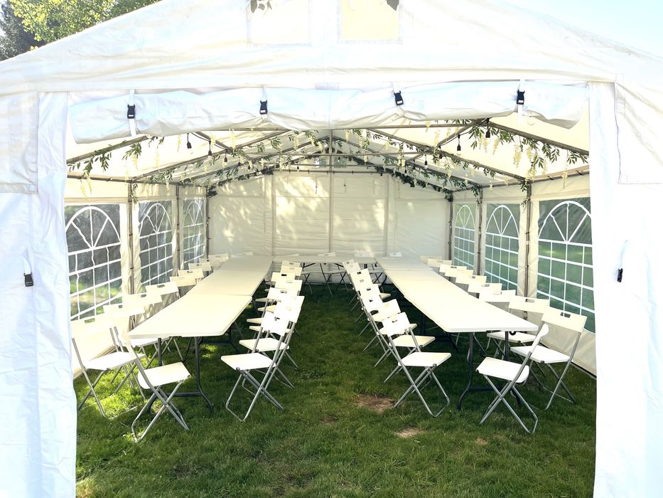 Namiot 5x8m plenerowy ogrodowy imprezowy WYNAJEM