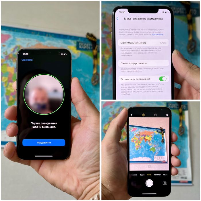 iPhone X 256 GB NeverLock 100% акб ІДЕАЛ як НОВИЙ айфон х 256 гб