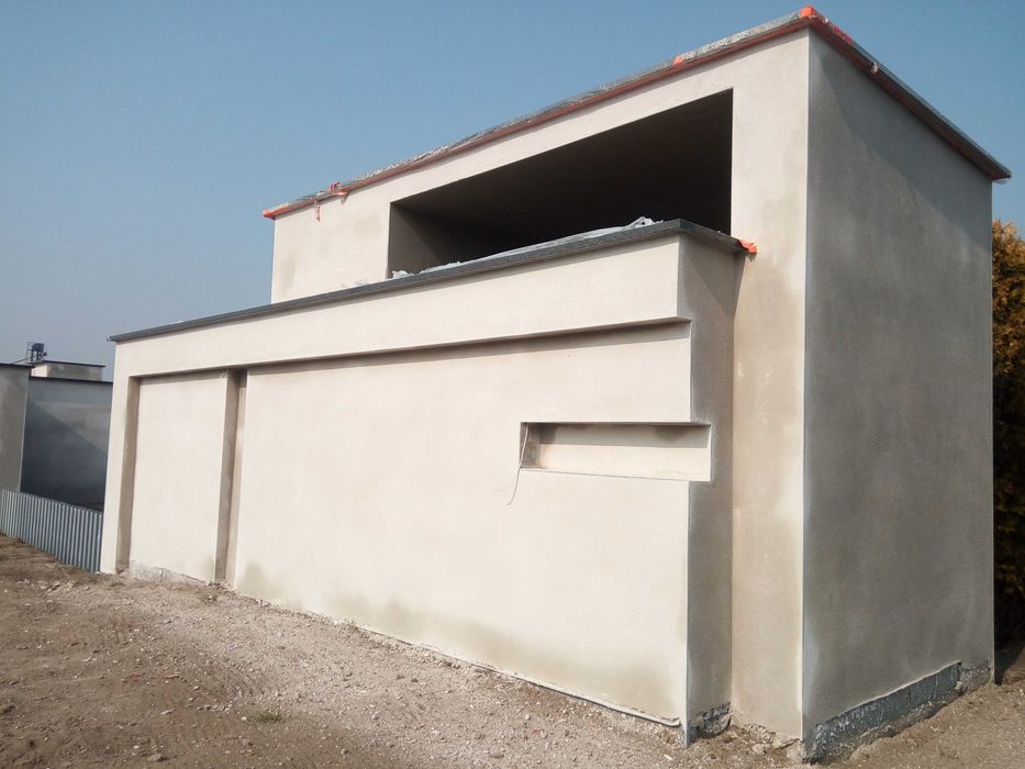 Tynki maszynowe cementowo wapienne, szpachlowanie