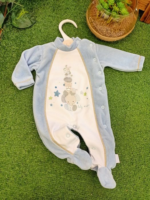 Babygrow veludo bebé menino
