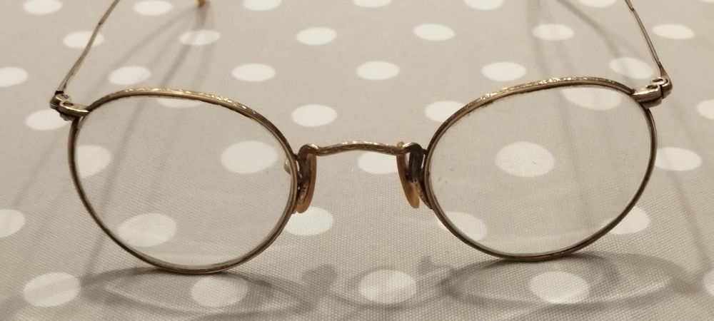 óculos antigos plaqueado 12k