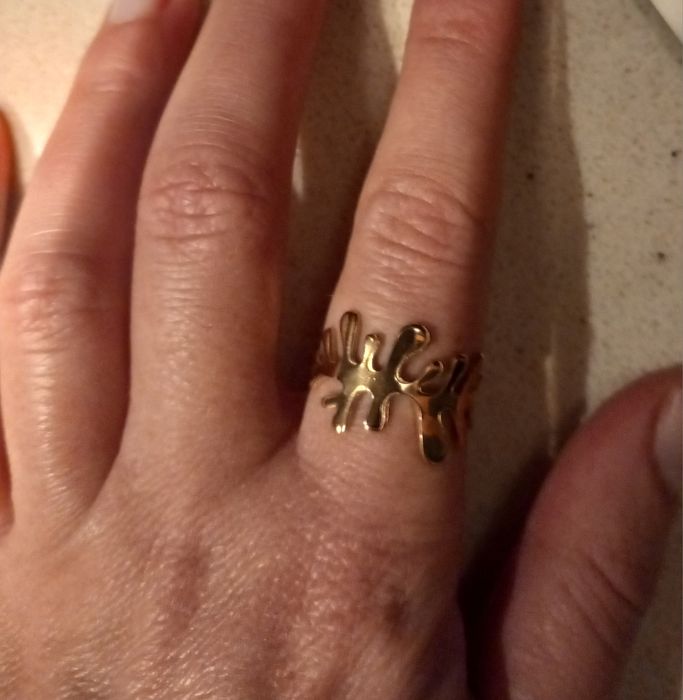 Anel(Massimo Dutti)Novo Dourado