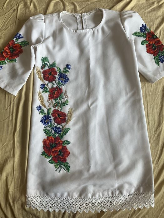 Сукня вишиванка ручна робота з бісером