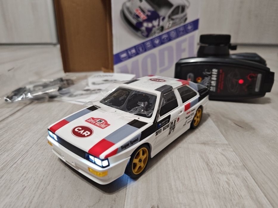 Samochód do driftu AUDI Quattro classic WRC 4WD drift żyroskop zdalni
