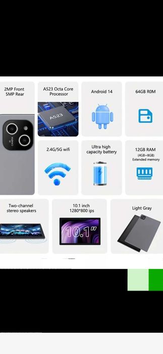 Планшет 12/64 10.1 дюйм. Новый ATMPC