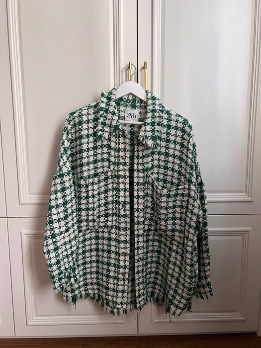 кофта Zara (зелено-біла)