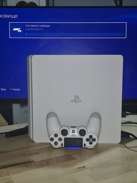 Ps4 Slim. Sony Playstation 4 Slim. 500GB White, біла