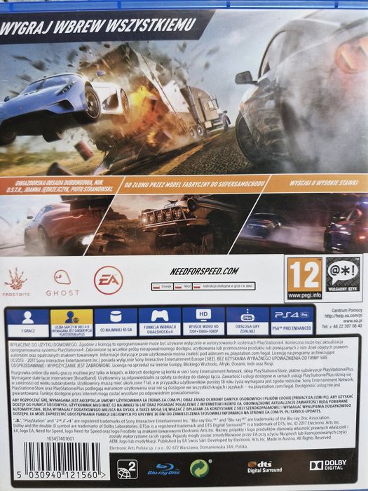 Need For Speed Payback gra na PS4