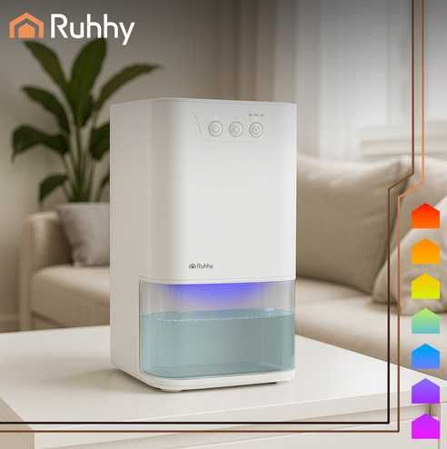 Осушувач повітря Ruhhy 26495. Білий. 380 мл/доба. 36 Вт. Польща.