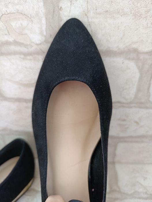 Нові замшеві балетки