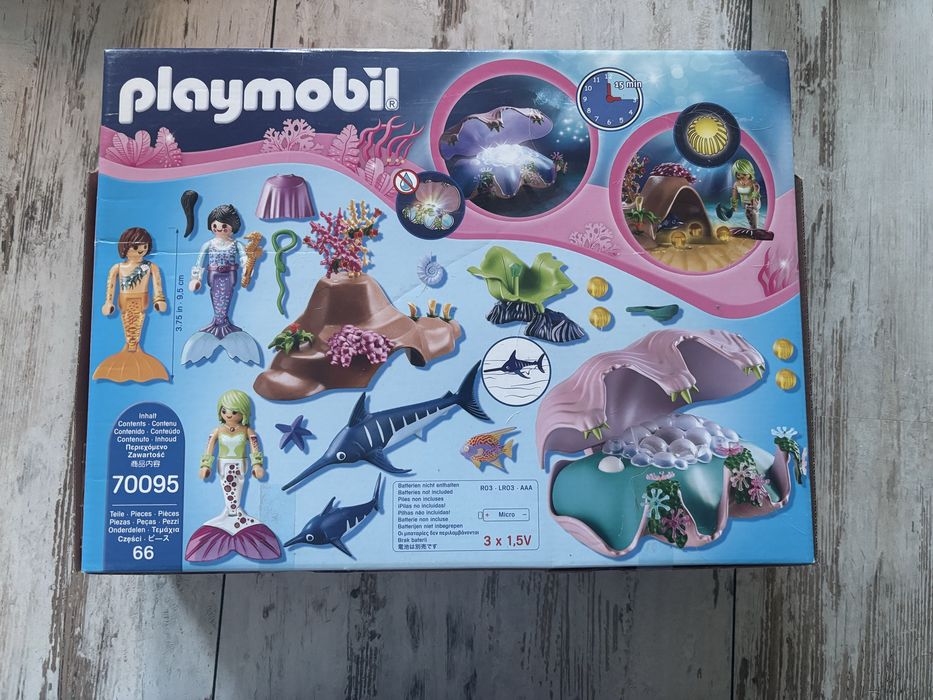 Playmobil syreny z lampką nocną.