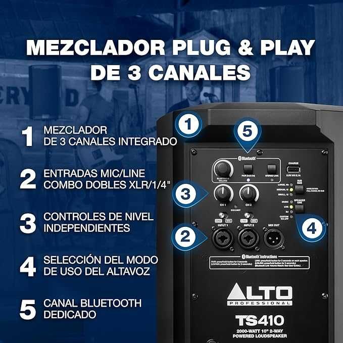 Colunas de som Alto 408 e 412