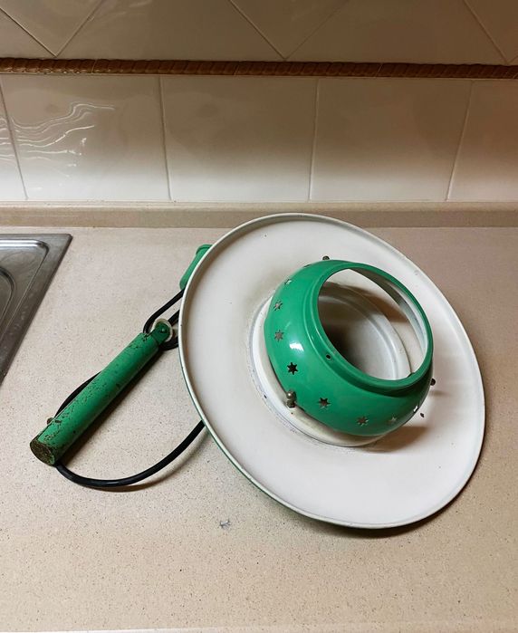 Candeeiro de teto metálico "vintage"