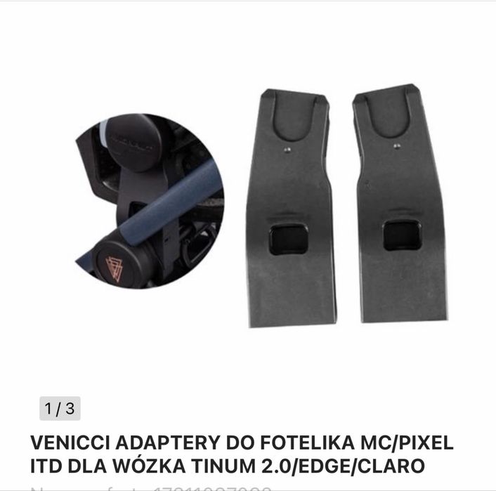 Fotelik samochodowy Cybex Cloud G Plus + adaptery Venicci do wózka