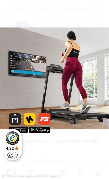 Bieżnia Laufband Wind HS 1000LB Nowa