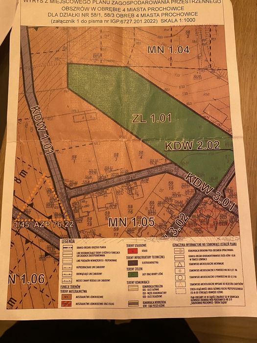 Sprzedam działkę budowlaną  42ary