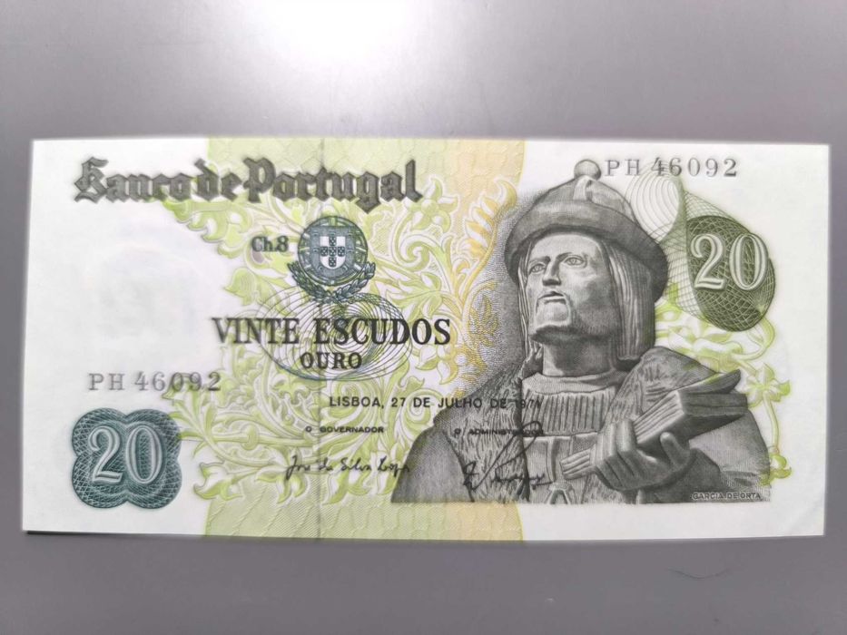 Nota de 20 Escudos – 27 de Julho de 1971