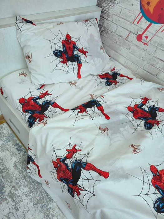Дитяча постільна білизна Спайдермен Spider-Man 100% бавовна Туреччина.Є пошиття.