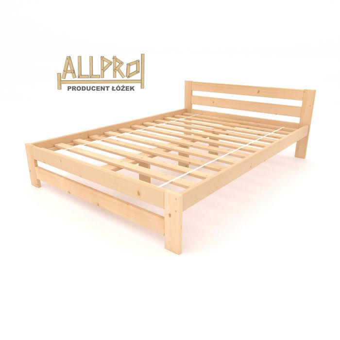 ŁÓŻKO DREWNIANE 120x200,140 160 180..+STELAŻ GRATIS Lite Drewno,hotelowe,Producent