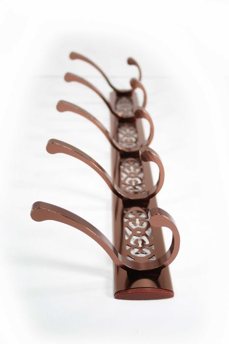 Вішалка настінна під мідь 5 гачків (50см)