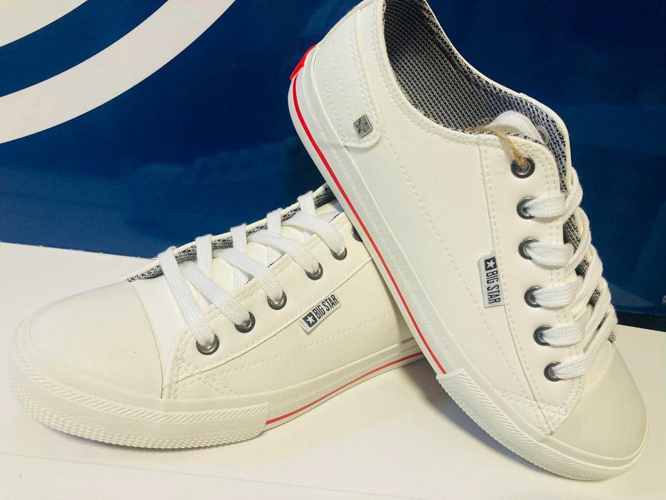 Big star trampki męskie ecoskóra białe 40 - 45