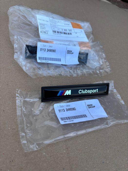 Emblematy Clubsport e36 oryginał nowe