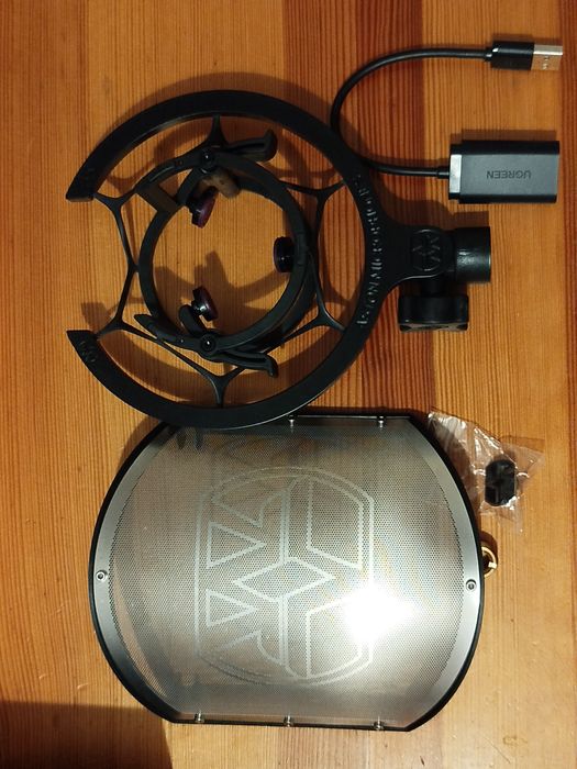 Aston origin black plus akcesoria mikrofon pojemnościowy studyjny