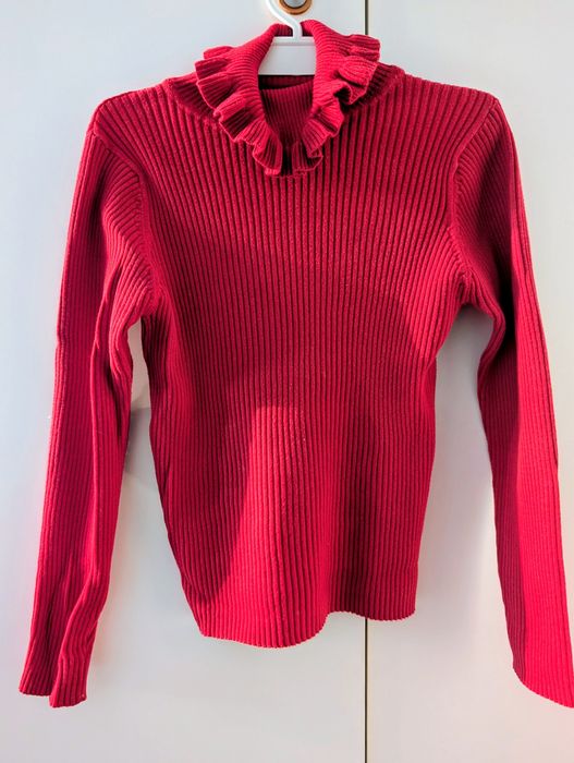 Sweter golf Next z pięknym wykonczeniem r. 128-134!