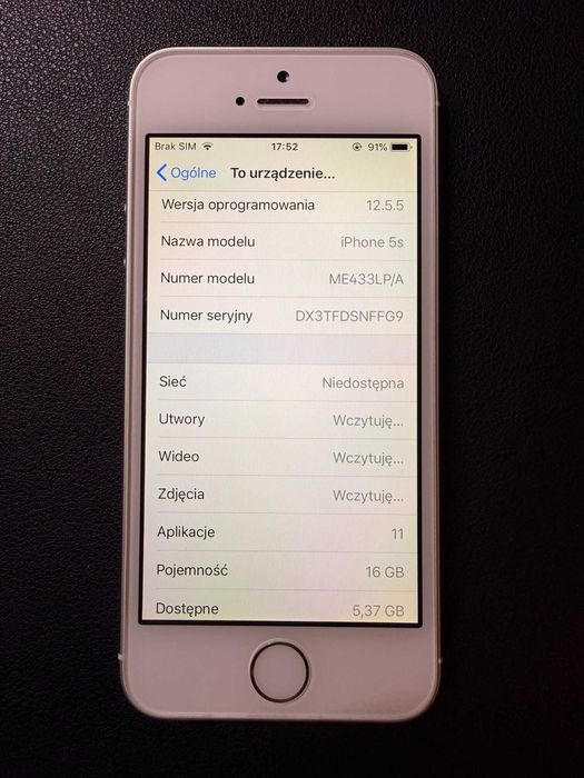 Smartphone Iphone 5s 16GB