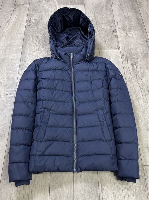 Tommy Hilfiger Denim куртка пуховик L размер женская зимняя синяя